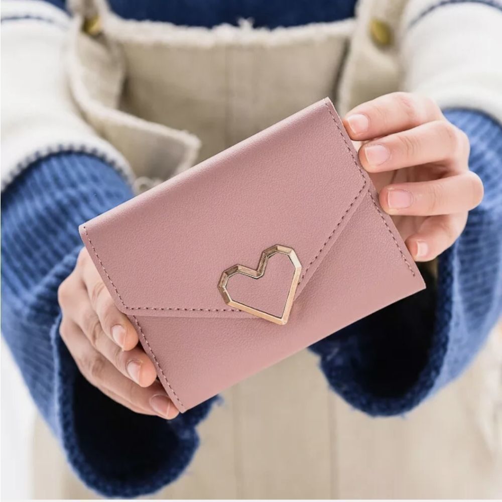 Women Girl PU Leather Wallet Card Holder Coin Purse Clutch Small Cute Handbag